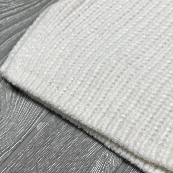 J. JILL Chenelle Cable Knit Sweater Women's size XS Ivory Split Hem Tunic - Picture 3 of 7